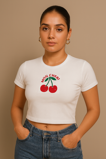 Moi Chéri Embroidery Baby Tee