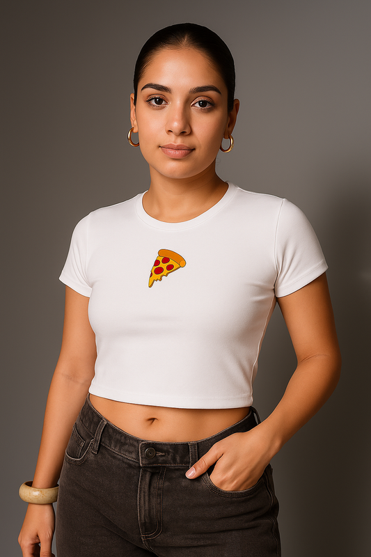 A Slice Affair Embroidery Baby Tee