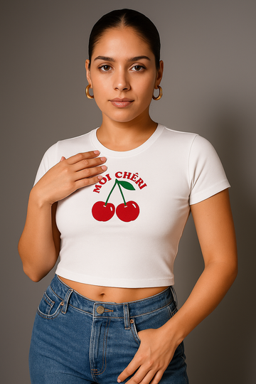 Moi Chéri Embroidery Baby Tee