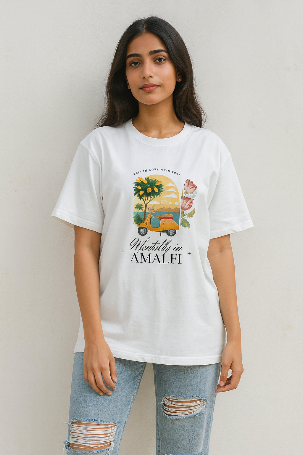 MENTALLY IN AMALFI OVERSIZED T-SHIRT