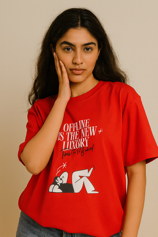 OFFLINE IS THE NEW LUXURY OVERSIZED T-SHIRT